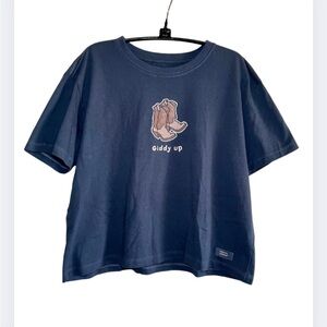 Life Is Good Gray Women's Tee